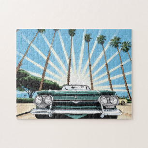 Corvair Pop Art Palm Tree Puzzle