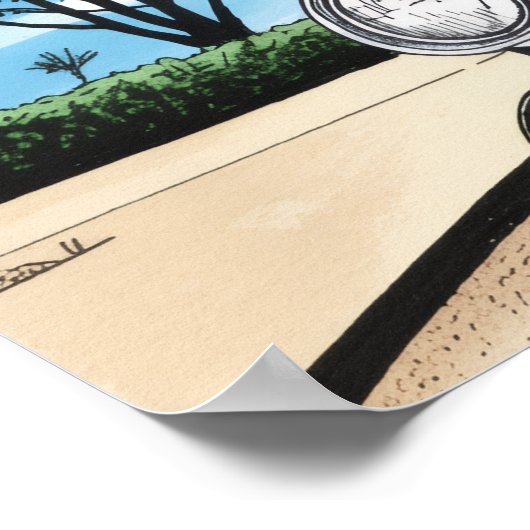 Corvair Pop Art Poster (Ecke)