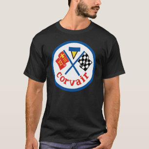 Corvair Vintage Patch Farbe auf dunklem T-Shirt