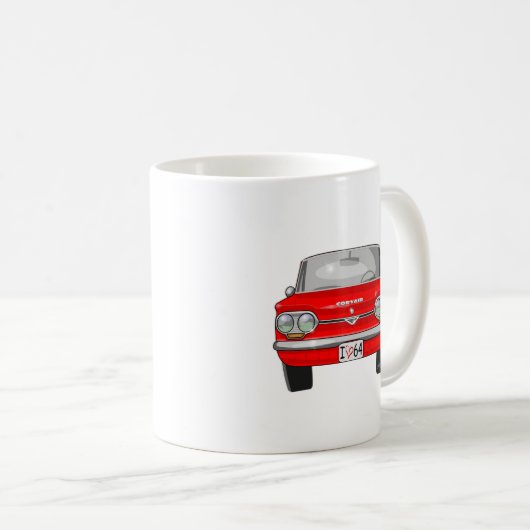 Corvair Vorderansicht 1964 Kaffeetasse (VorderseiteRechts)