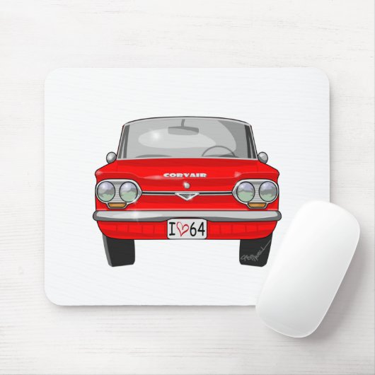 Corvair Vorderansicht 1964 Mousepad (Mit Mouse)