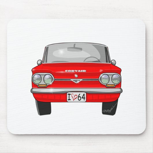 Corvair Vorderansicht 1964 Mousepad (Vorne)