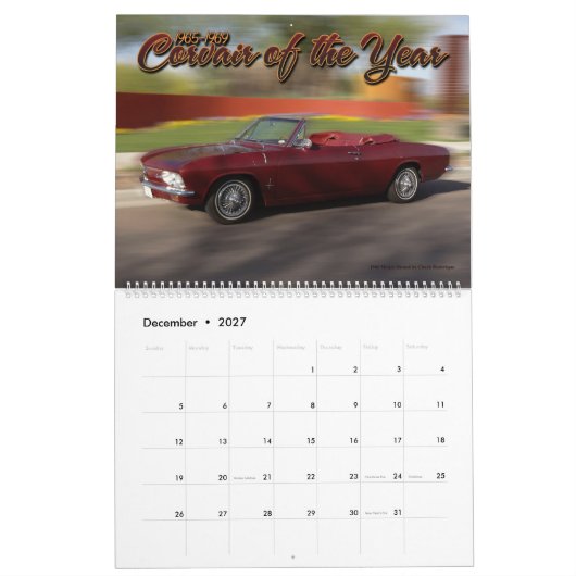 CorvairForum Corvair Kalender 2019 (Dez 2027)