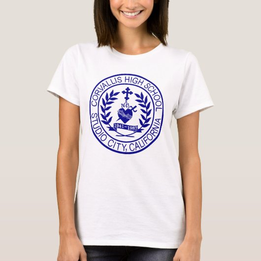 Corvallis Highschool Kalifornien-Logo-Emblem T-Shirt (Vorderseite)