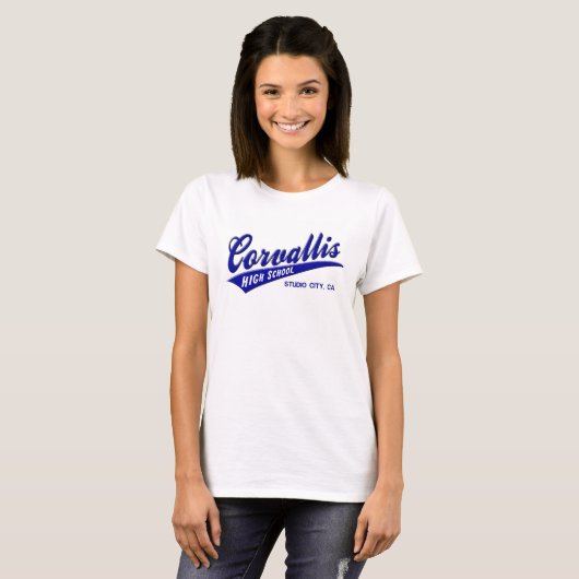 Corvallis Highschool Studio-Stadt Kalifornien T-Shirt (Vorne ganz)