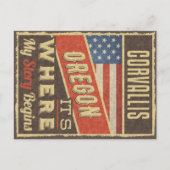 Corvallis Oregon Postkarte (Vorderseite)