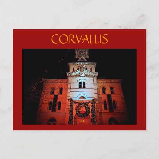 Corvallis Postcard Feiertagspostkarte (Vorderseite)