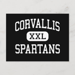 Corvallis - Spartans - Hoch - Corvallis Oregon Postkarte