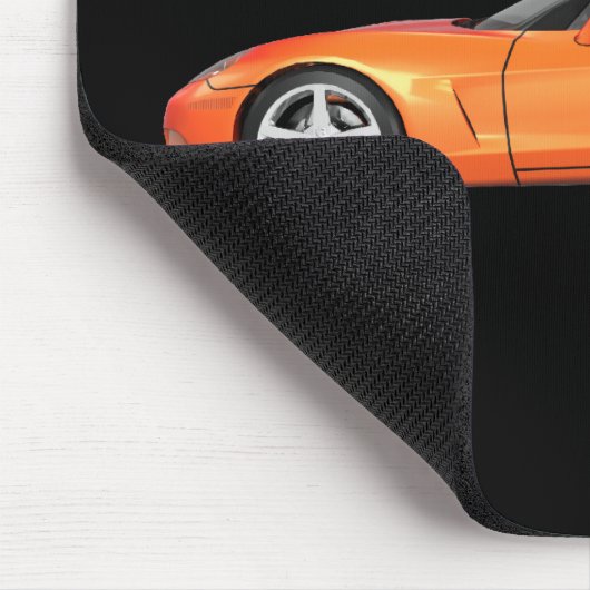 Corvette 2008: Sportwagen: Orange Fertig: Mousepad (Ecke)