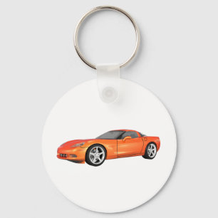 Corvette 2008: Sportwagen: Orange Fertig: Schlüsselanhänger