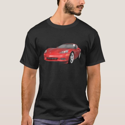 Corvette 2008: Sportwagen: Red Finish: T-Shirt (Vorderseite)