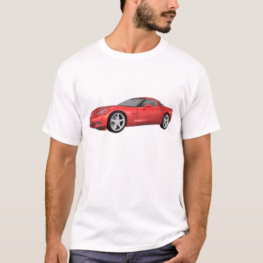 Corvette 2008: Sportwagen: Red Finish: T-Shirt (Vorderseite)