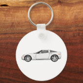 Corvette 2008: Sportwagen: Weiß: Schlüsselanhänger (Vorderseite)