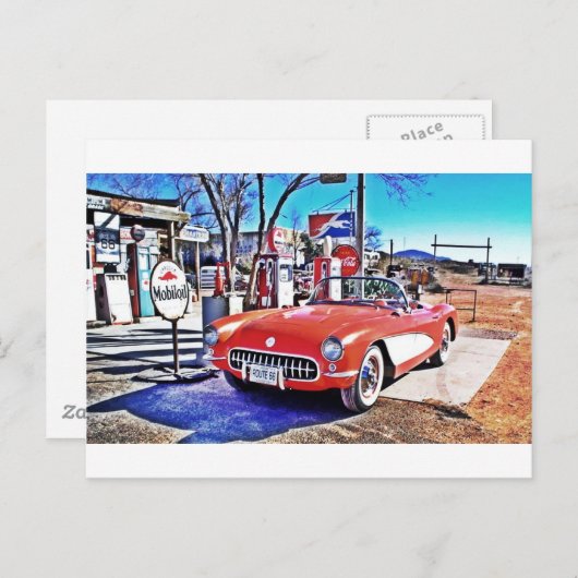 Corvette 66 postkarte (Vorne/Hinten)