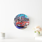 Corvette 66 runde wanduhr (Zuhause)