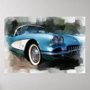 Corvette Art Print Poster