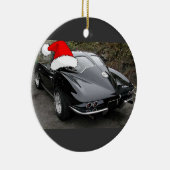 Corvette Black Split Window/Christmas Keramikornament (Rechts)