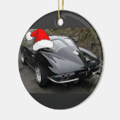Corvette Black Split Window/Christmas Keramikornament (Links)