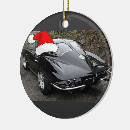Corvette Black Split Window/Christmas Keramikornament (Links)