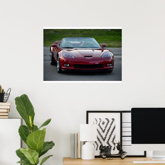 Corvette C6 Grand Sport Cabrio Poster (Heimbüro)