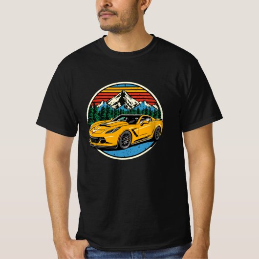 Corvette c7 Auto T-Shirt (Vorderseite)