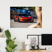 Corvette C7 Z06 Poster (Heimbüro)