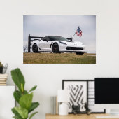 Corvette C7 Z06 Poster (Heimbüro)