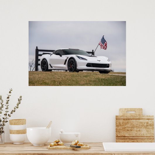 Corvette C7 Z06 Poster (Küche)