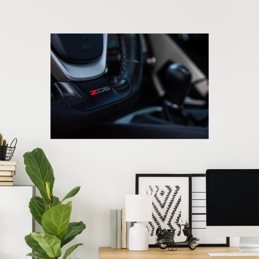 Corvette C7 Z06 Poster (Heimbüro)