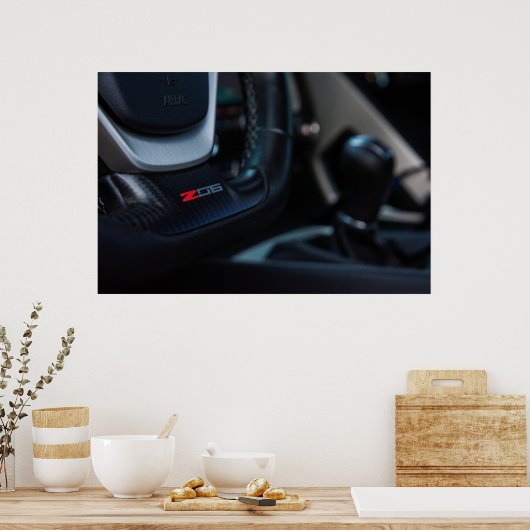 Corvette C7 Z06 Poster (Küche)