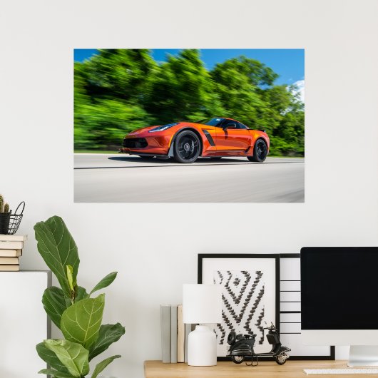 Corvette C7 Z06 Poster (Heimbüro)