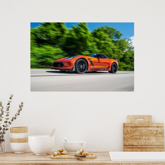 Corvette C7 Z06 Poster (Küche)