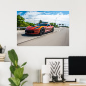 Corvette C7 Z06 Poster (Heimbüro)