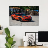 Corvette C7 Z06 Poster (Heimbüro)