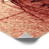 Corvette C7R Z06 Sketch-Poster Poster (Ecke)