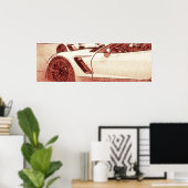 Corvette C7R Z06 Sketch-Poster Poster (Heimbüro)