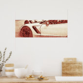 Corvette C7R Z06 Sketch-Poster Poster (Küche)