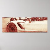 Corvette C7R Z06 Sketch-Poster Poster (Vorne)