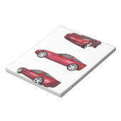 Corvette: Candy Apple Finish Notizblock (Rotiert)