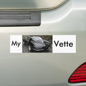 Corvette Classic Black Split Window Autoaufkleber (Auf Auto)