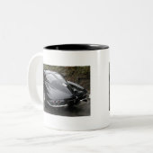 Corvette Classic Black Split Window Zweifarbige Tasse (Vorderseite Links)