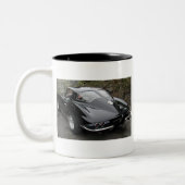Corvette Classic Black Split Window Zweifarbige Tasse (Links)