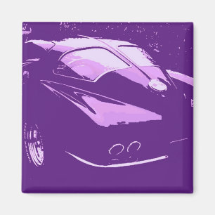 Corvette Classic/Lila Magnet