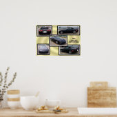 CORVETTE COLLAGE POSTER (Küche)