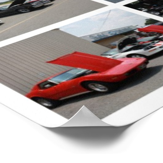 Corvette Collage Print - Poster (Ecke)