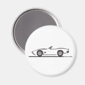 Corvette Convertible 1970-72 Magnet (Vorderseite/Rückseite)