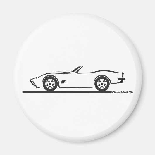 Corvette Convertible 1970-72 Magnet (Vorne)