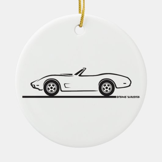 Corvette Convertible 1974 - 1977 Keramikornament (Vorne)