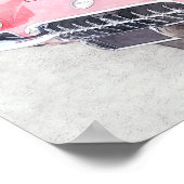 Corvette Digital Painting Poster (Ecke)