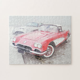 Corvette-Digitalmalerei Puzzle